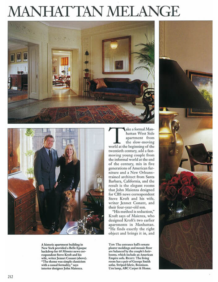 Architectural Digest Manhattan Apartments