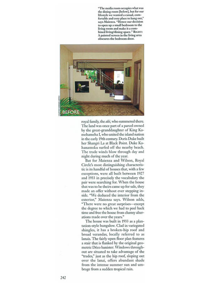 Architectural Digest Honolulu Hideaway