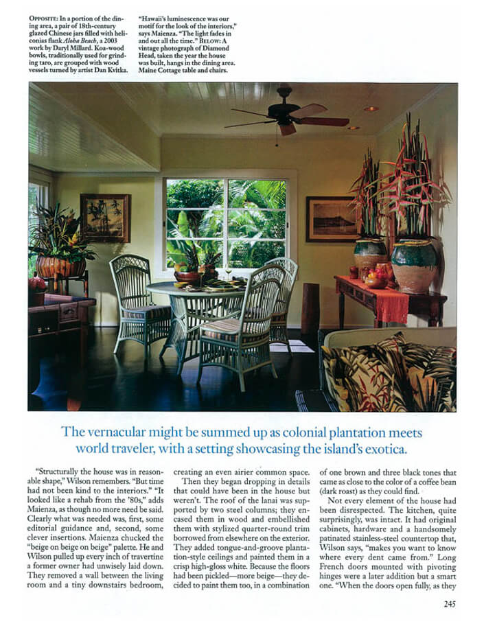 Architectural Digest Honolulu Hideaway